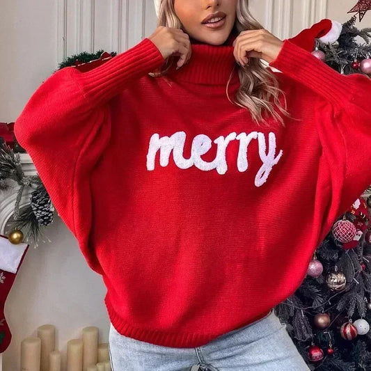 Macy™ | Kersttrui met "Merry'' opdruk - 50% KORTING!